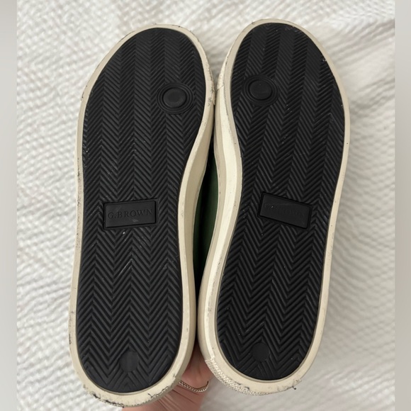 G.Brown Green Retro Leather Minimalist Sneaker - Picture 9 of 13